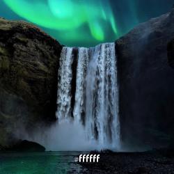 Waterfall Polar Lights