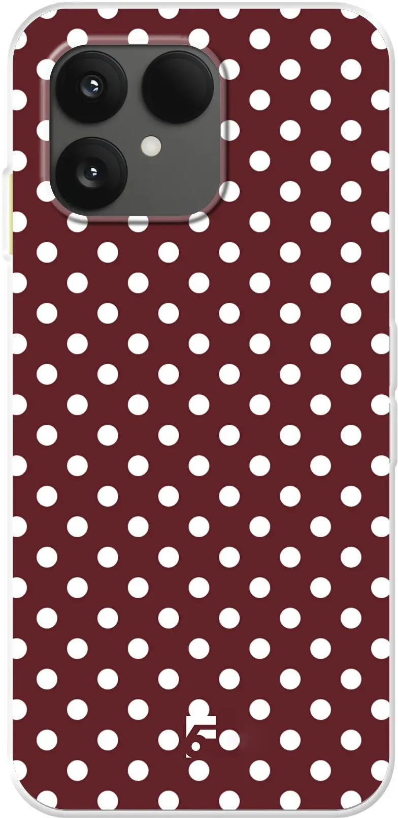 Burgundy Dots 6