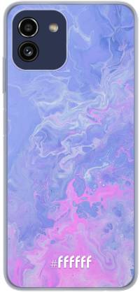 Purple and Pink Water Galaxy A03
