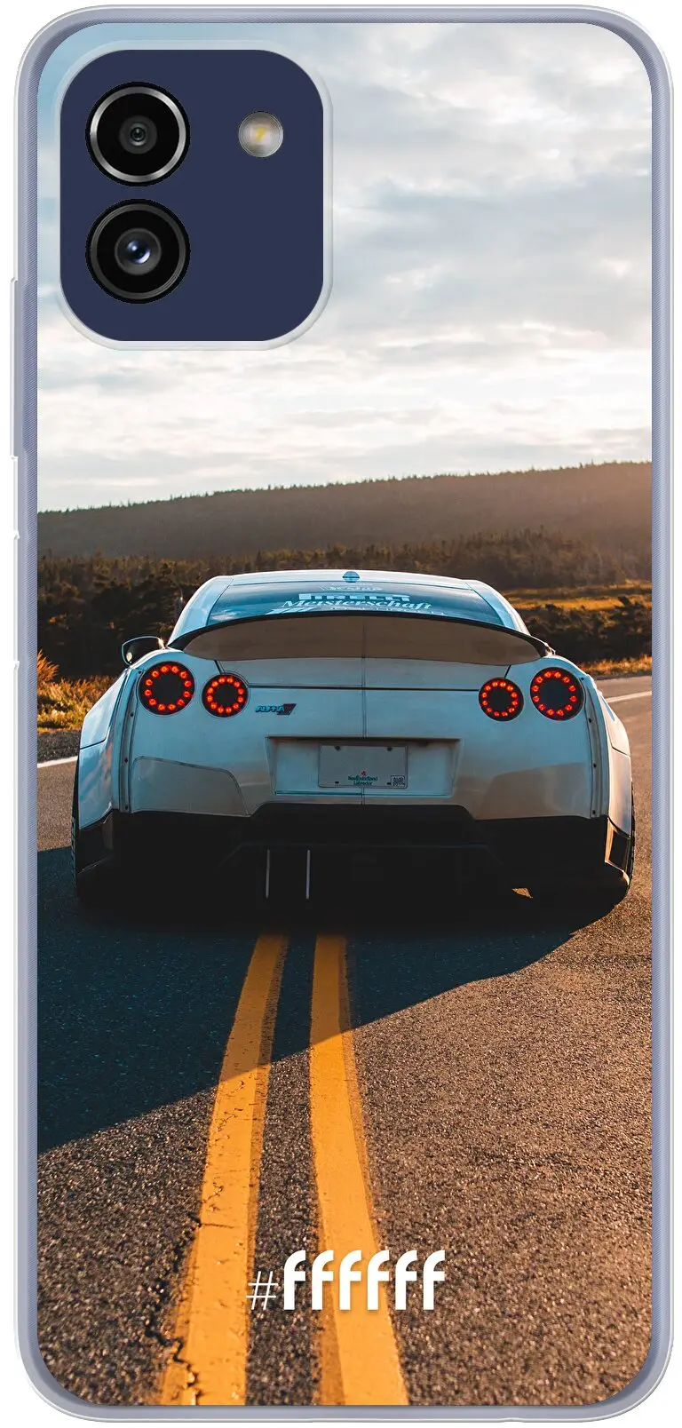 Silver Sports Car Galaxy A03