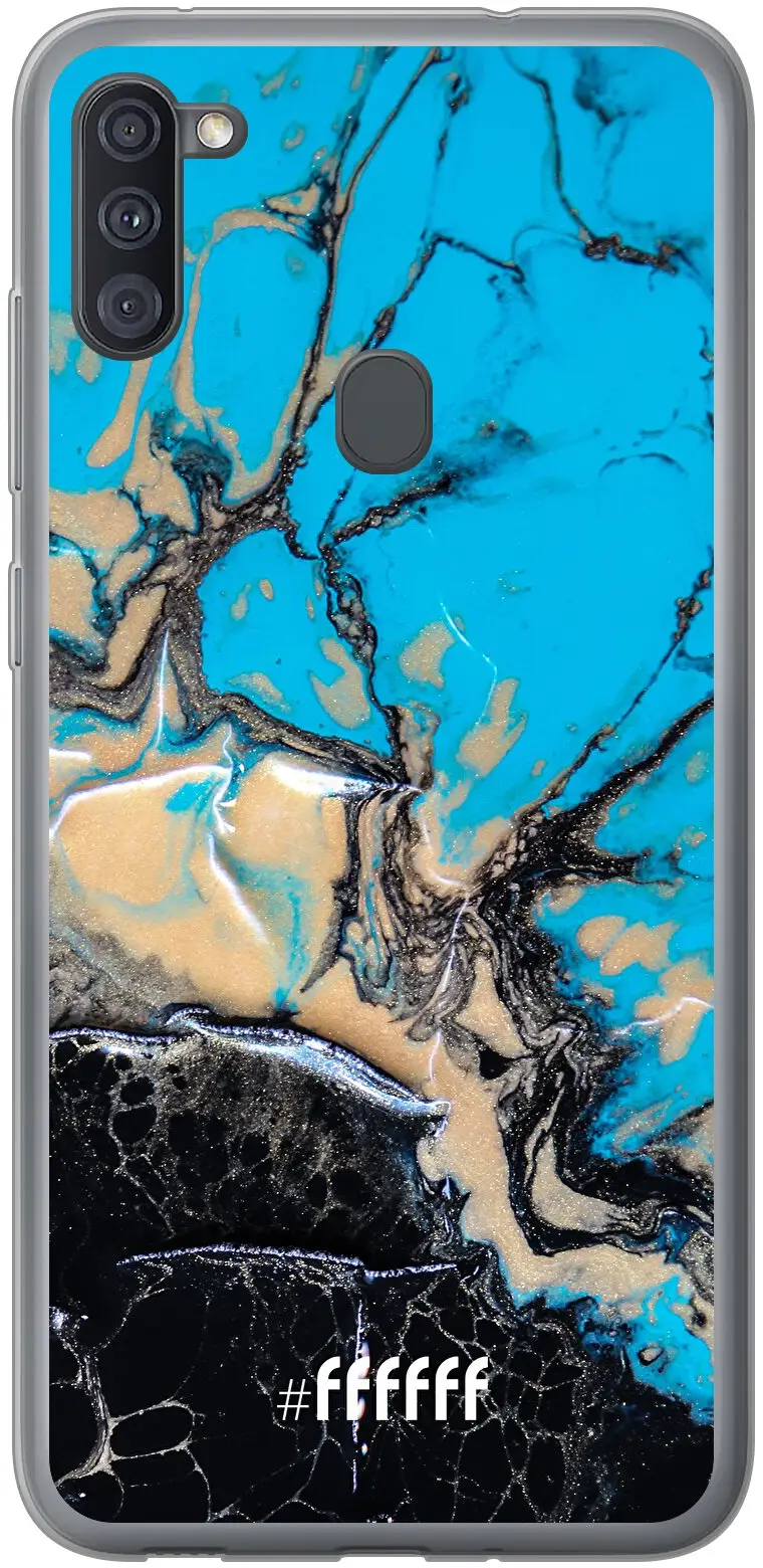 Blue meets Dark Marble Galaxy A11