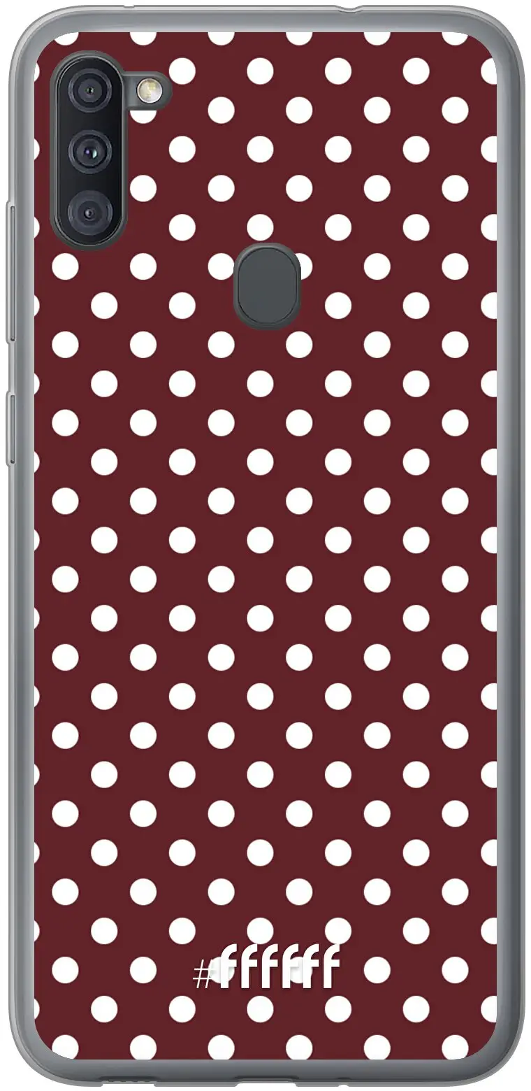 Burgundy Dots Galaxy A11