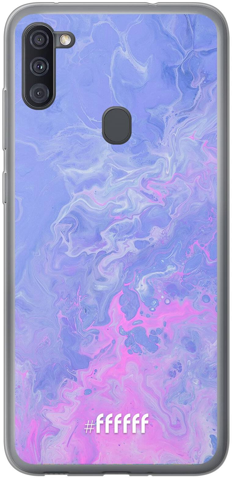 Purple and Pink Water Galaxy A11