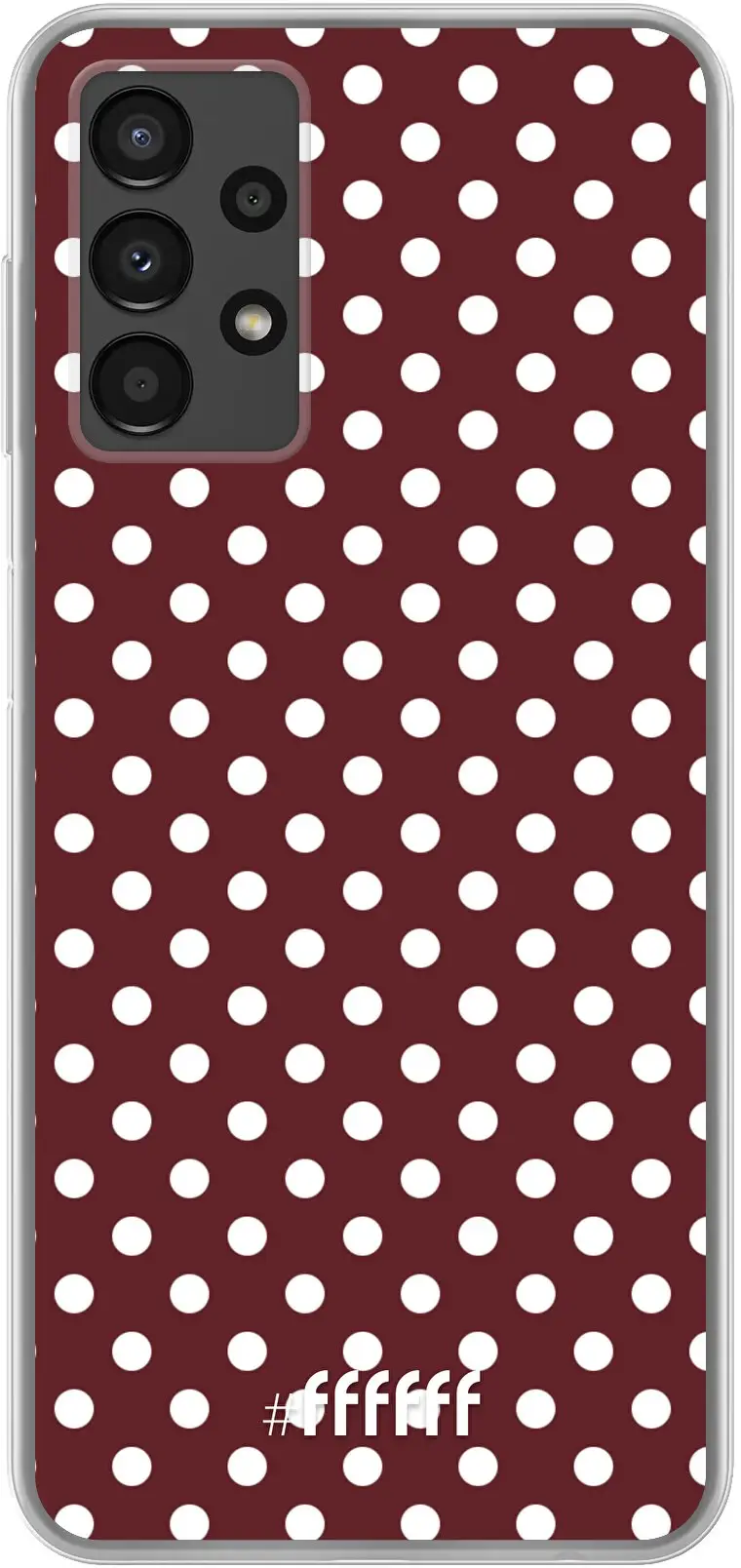 Burgundy Dots Galaxy A13 4G