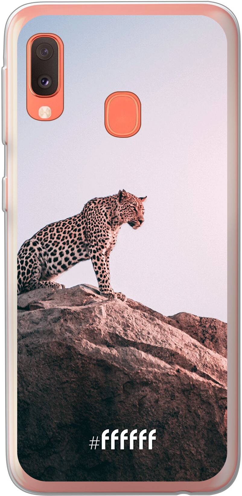 Leopard (Samsung Galaxy #ffffff telefoonhoesje 6F