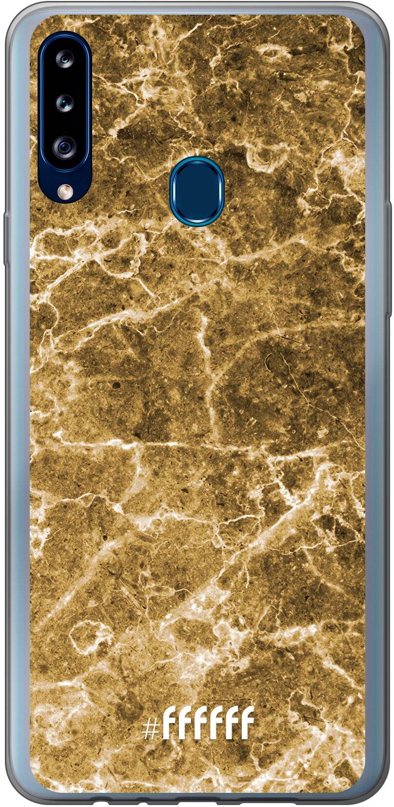 Gold Marble Galaxy A20s