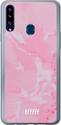 Pink Sync Galaxy A20s