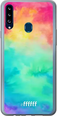 Rainbow Tie Dye Galaxy A20s