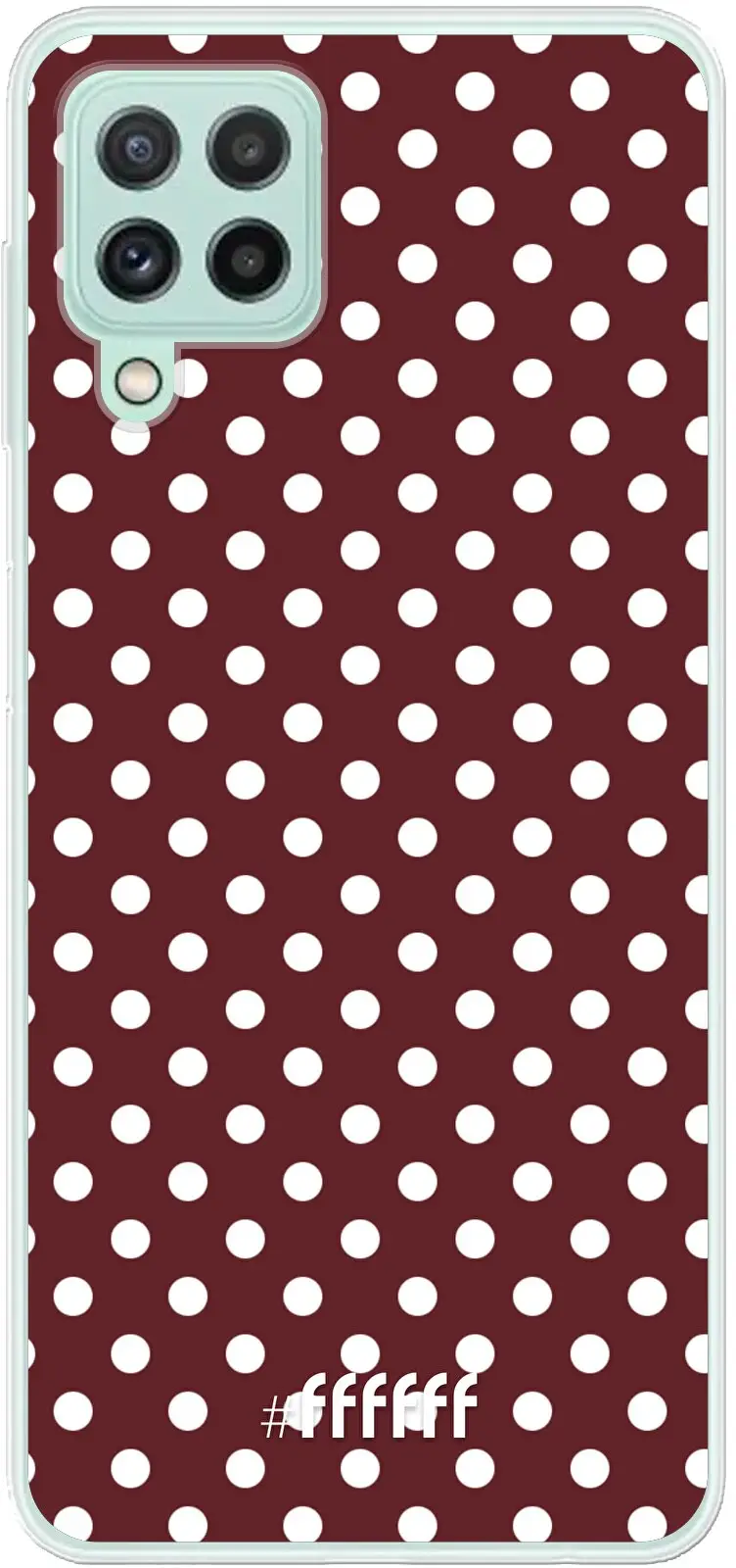 Burgundy Dots Galaxy A22 4G