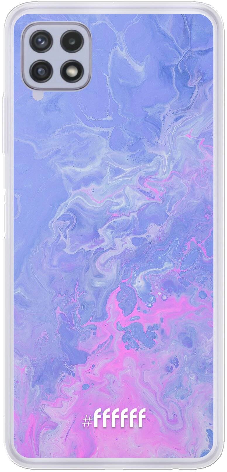 Purple and Pink Water Galaxy A22 4G