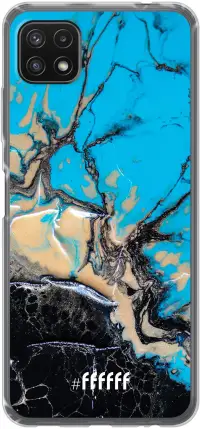 Blue meets Dark Marble Galaxy A22 5G