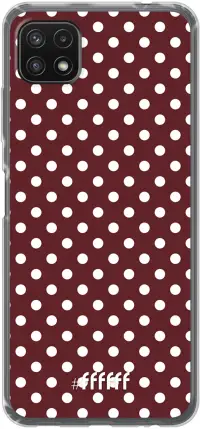 Burgundy Dots Galaxy A22 5G