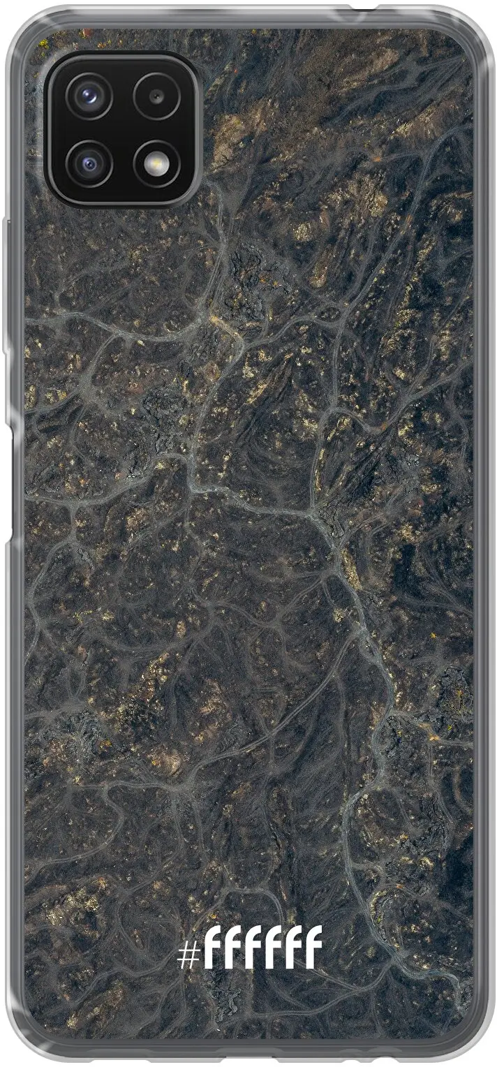 Golden Glitter Marble Galaxy A22 5G