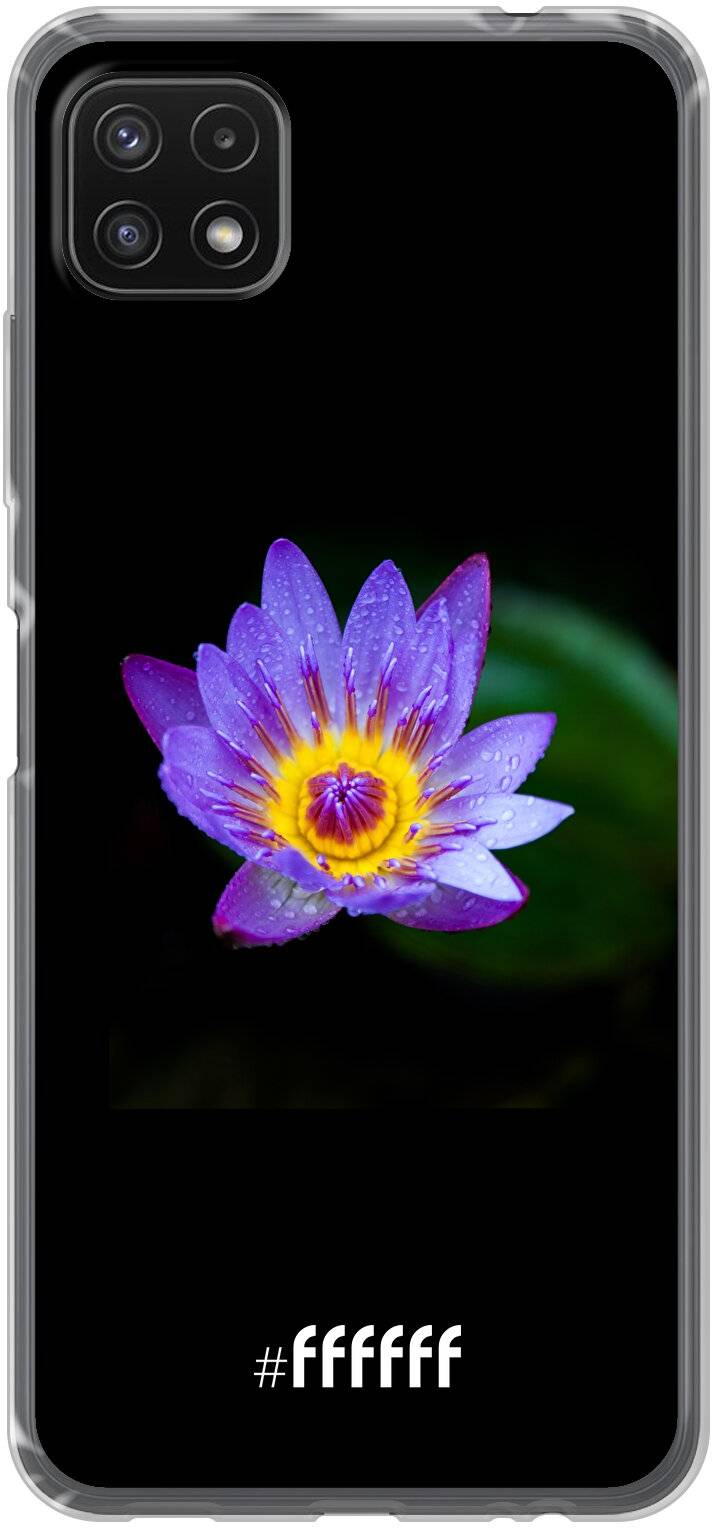 Purple Flower in the Dark Galaxy A22 5G