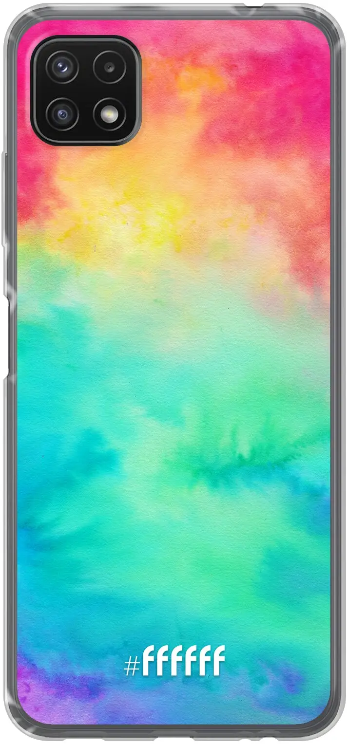 Rainbow Tie Dye Galaxy A22 5G