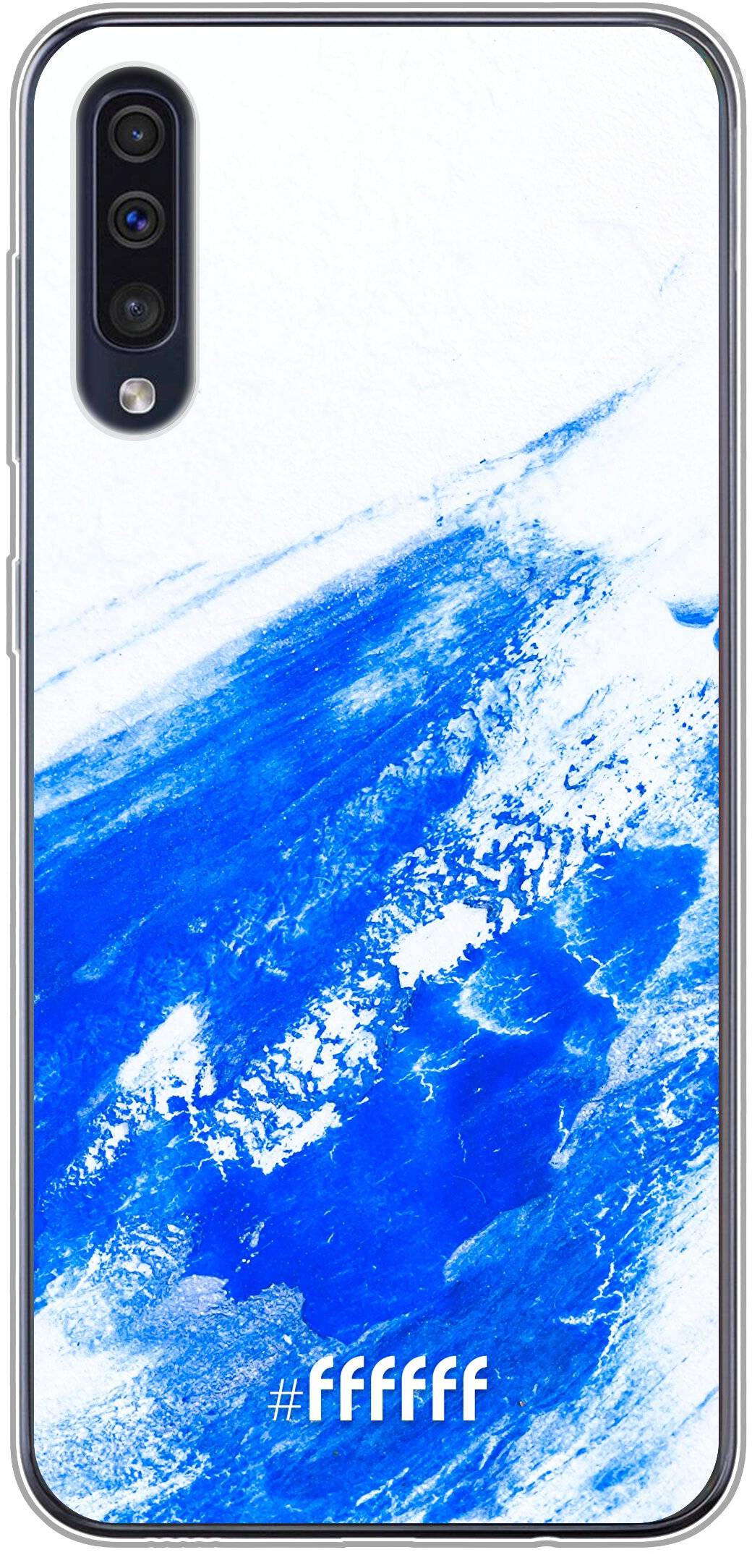 Blue Brush Stroke Galaxy A30s