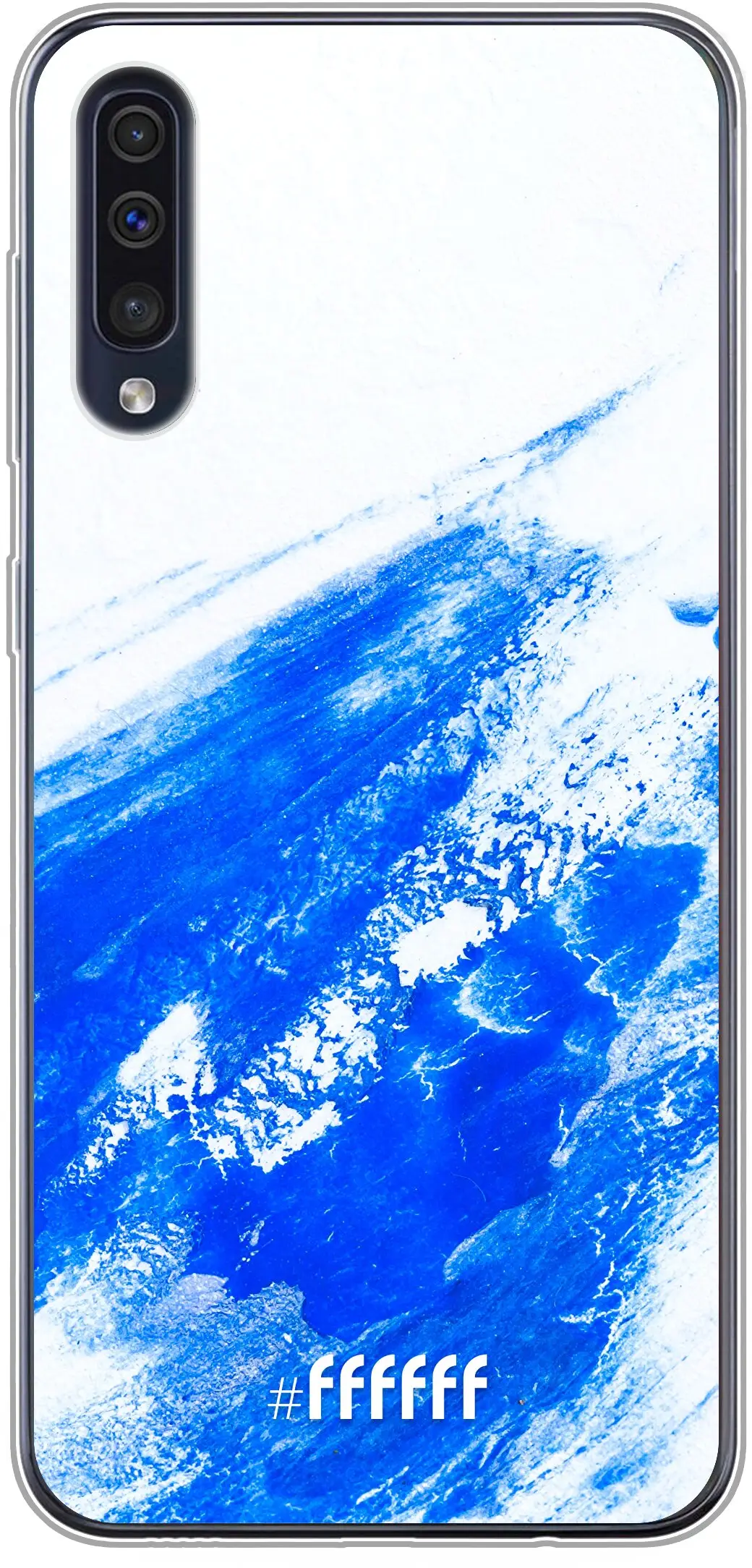 Blue Brush Stroke Galaxy A30s