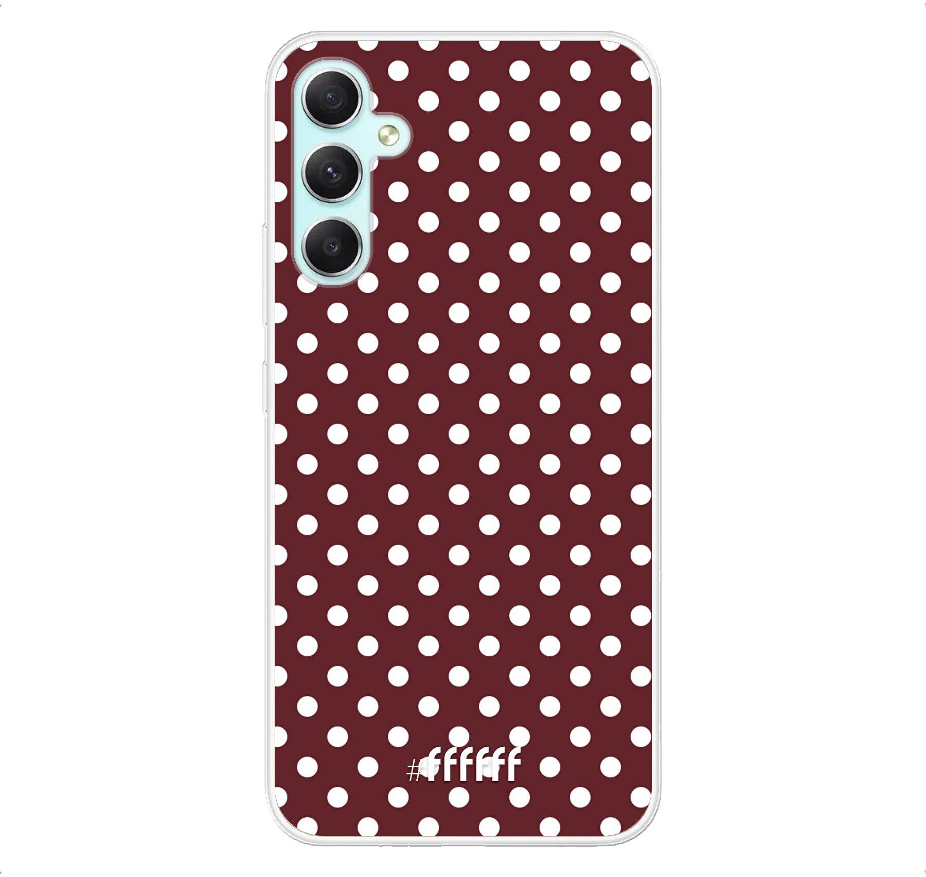 Burgundy Dots Galaxy A34