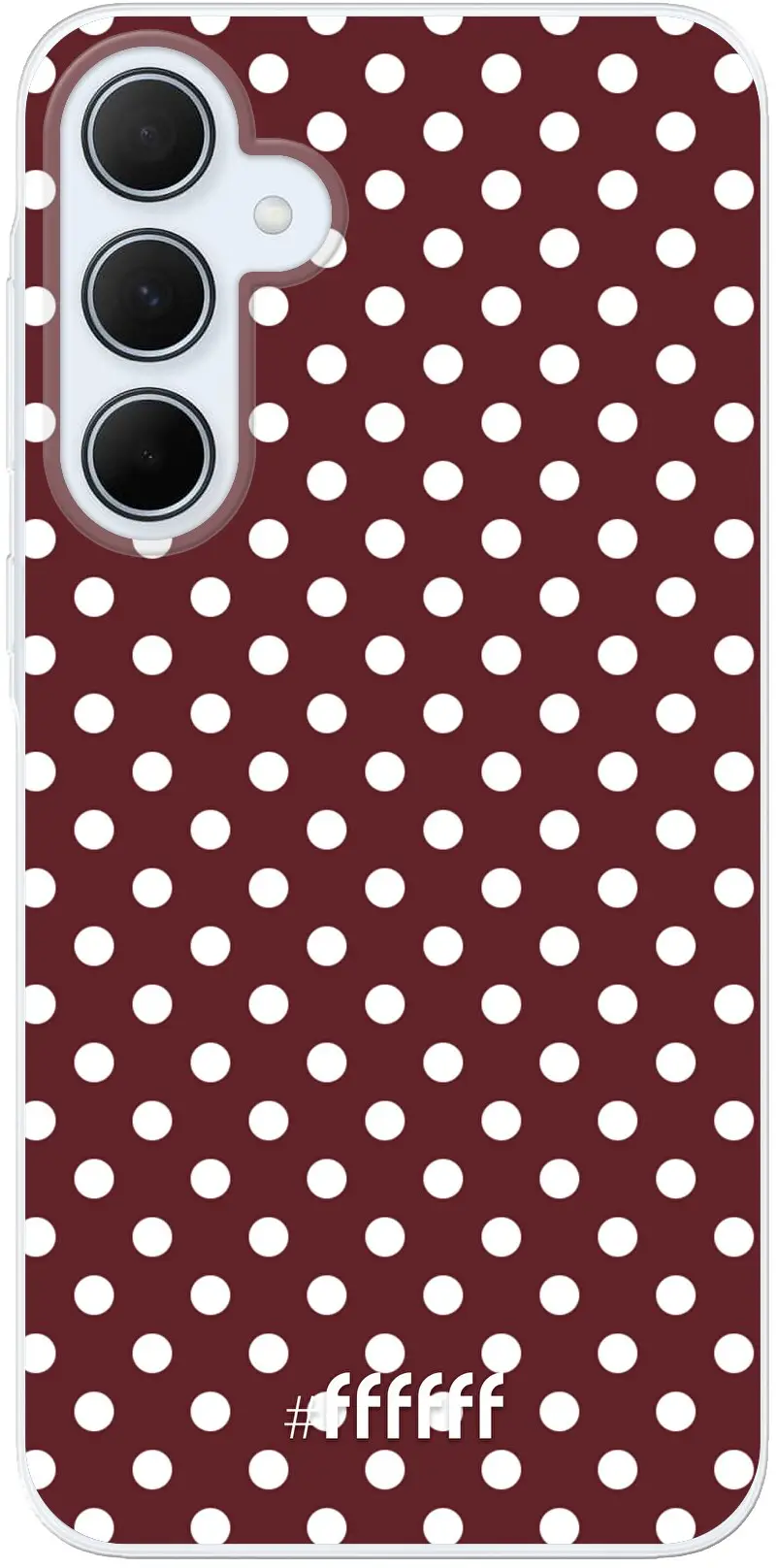 Burgundy Dots Galaxy A35