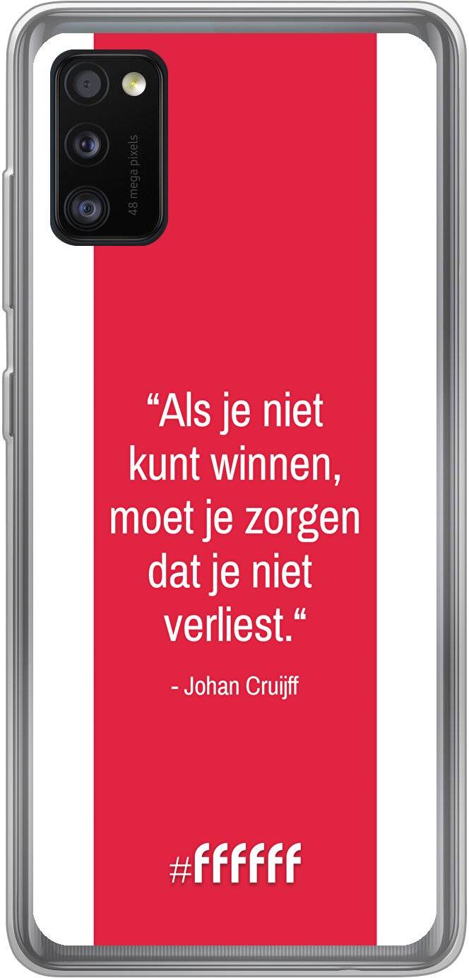 AFC Ajax Quote Johan Cruijff Galaxy A41