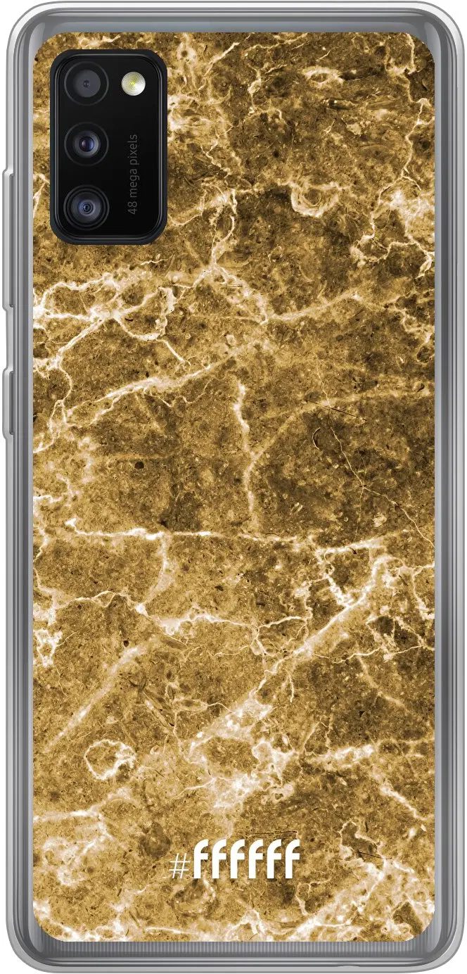 Gold Marble Galaxy A41