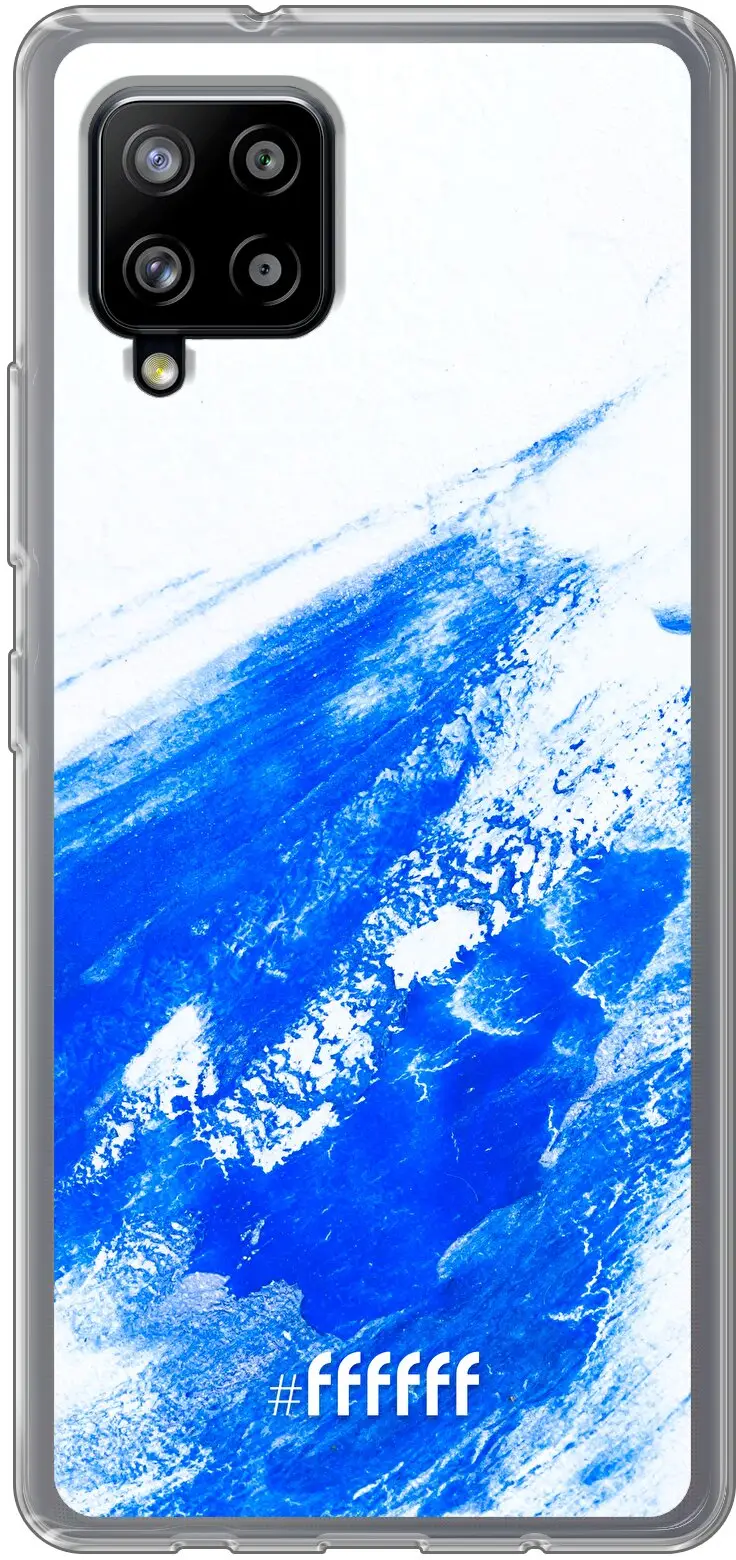 Blue Brush Stroke Galaxy A42