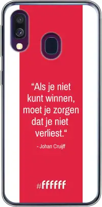 AFC Ajax Quote Johan Cruijff Galaxy A40