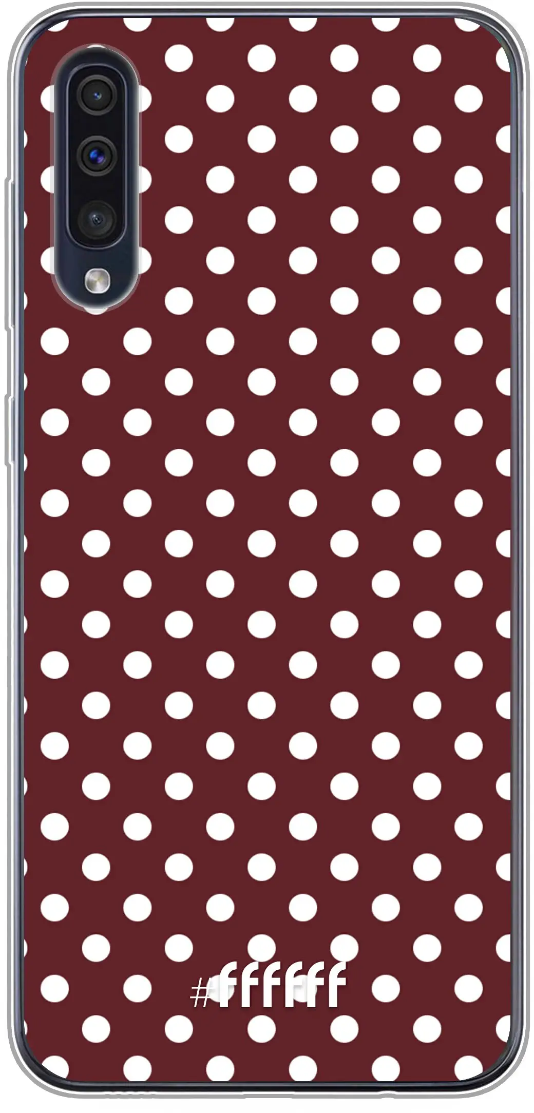 Burgundy Dots Galaxy A50