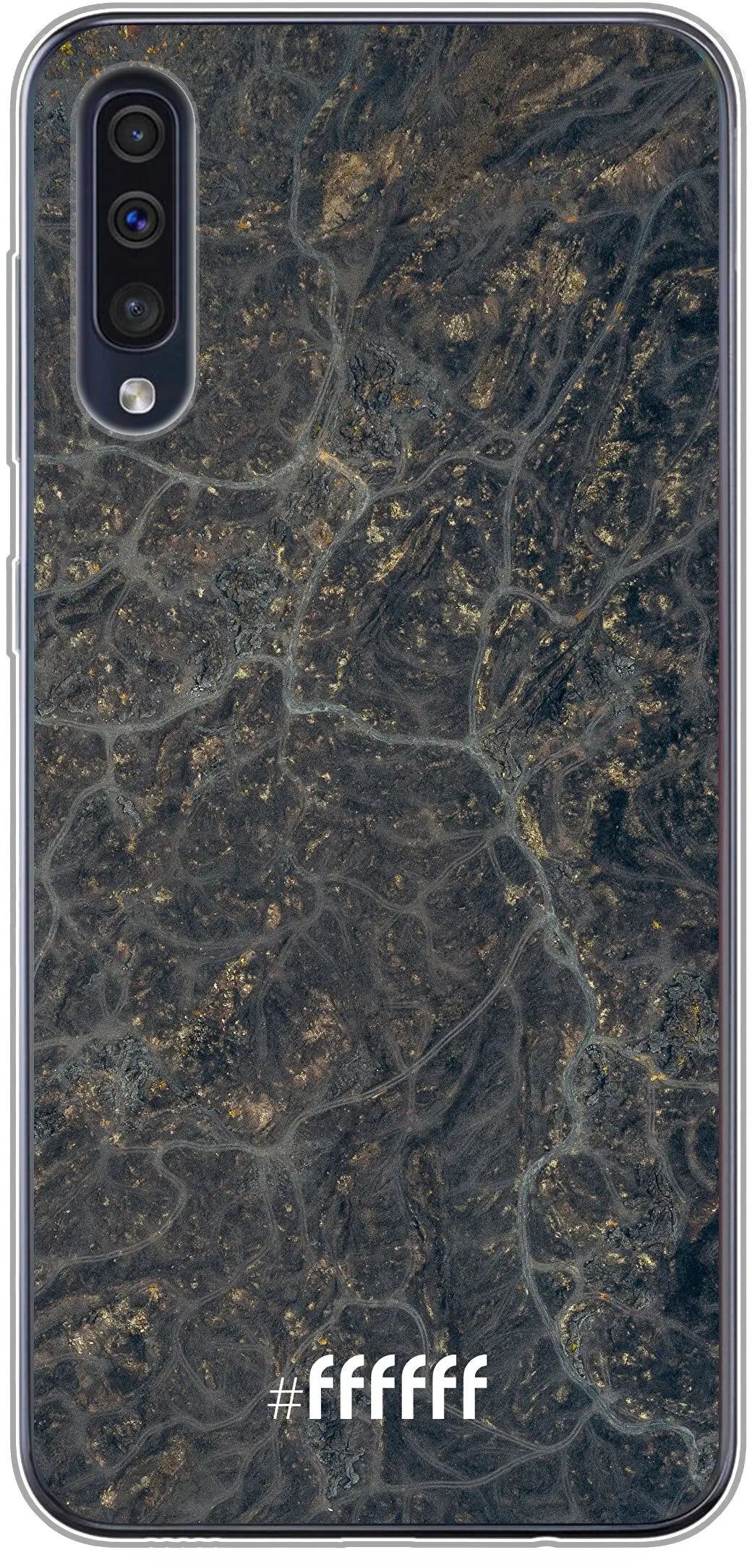 Golden Glitter Marble Galaxy A40