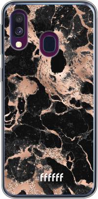 Rose Gold Marble Galaxy A40