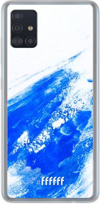 Blue Brush Stroke Galaxy A51