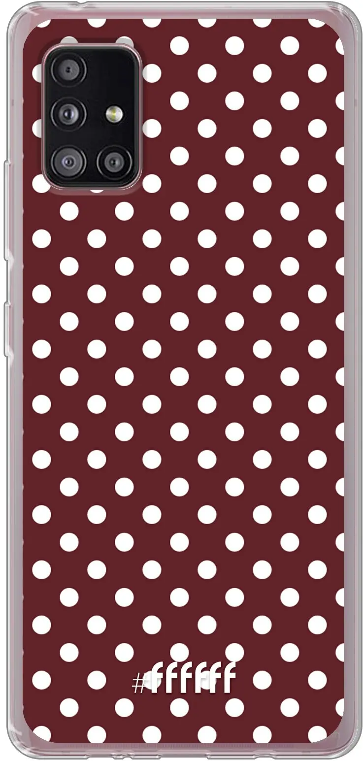 Burgundy Dots Galaxy A51 5G