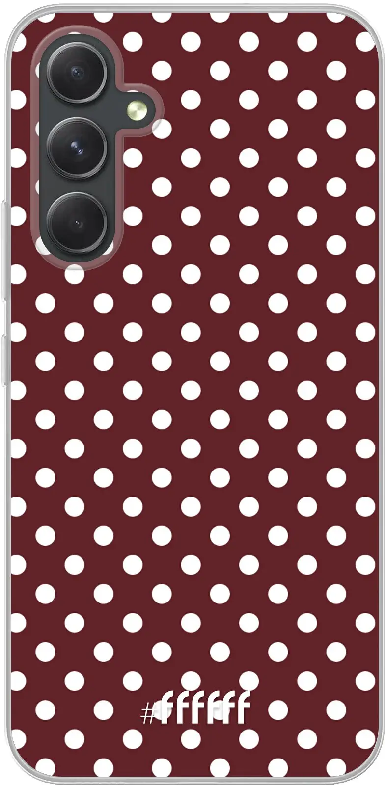 Burgundy Dots Galaxy A54 5G