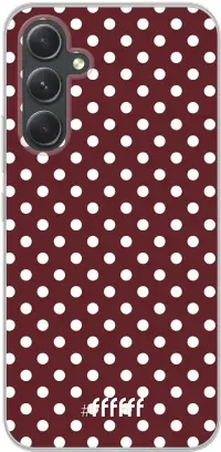 Burgundy Dots Galaxy A54 5G