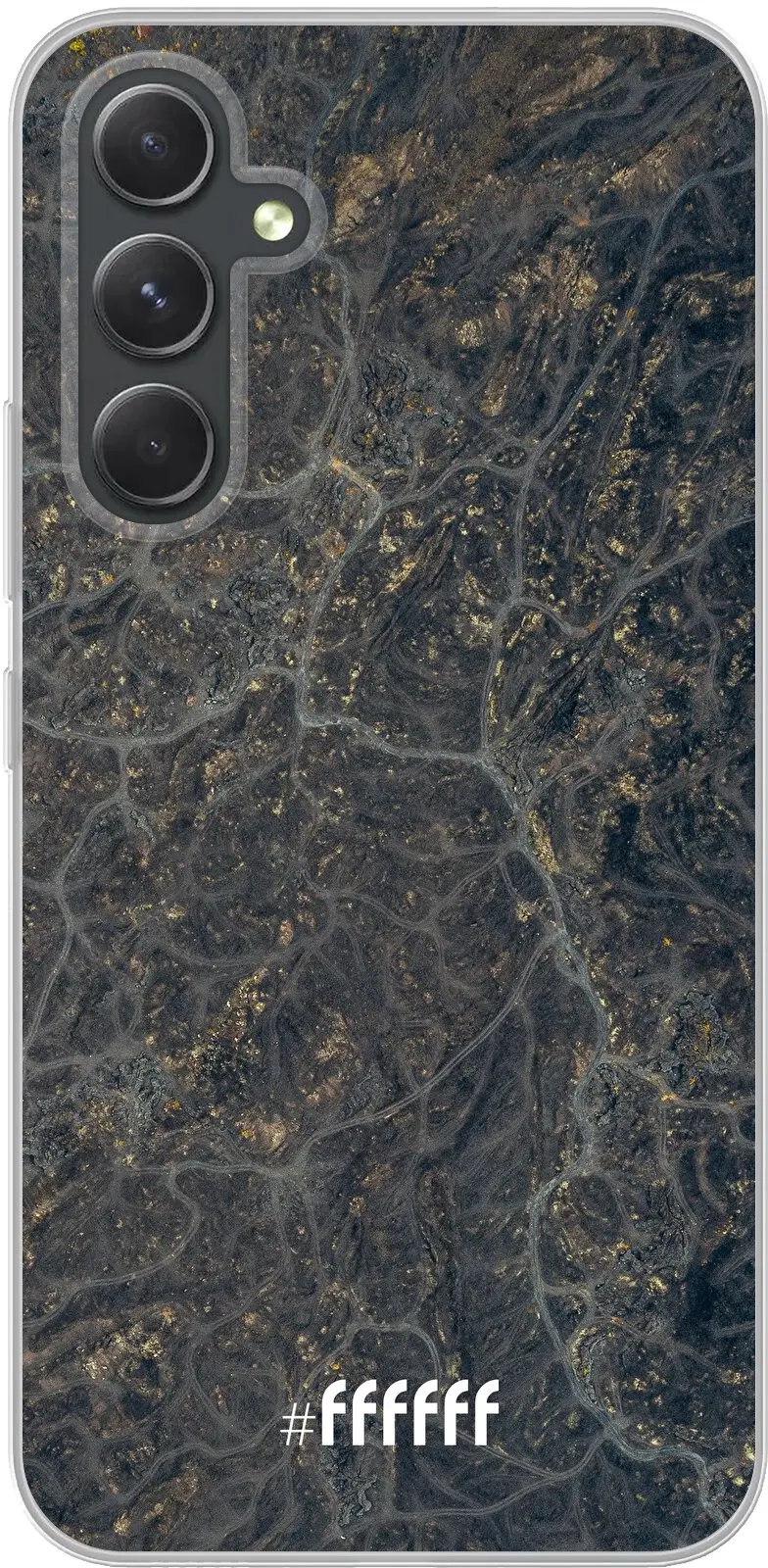 Golden Glitter Marble Galaxy A54 5G