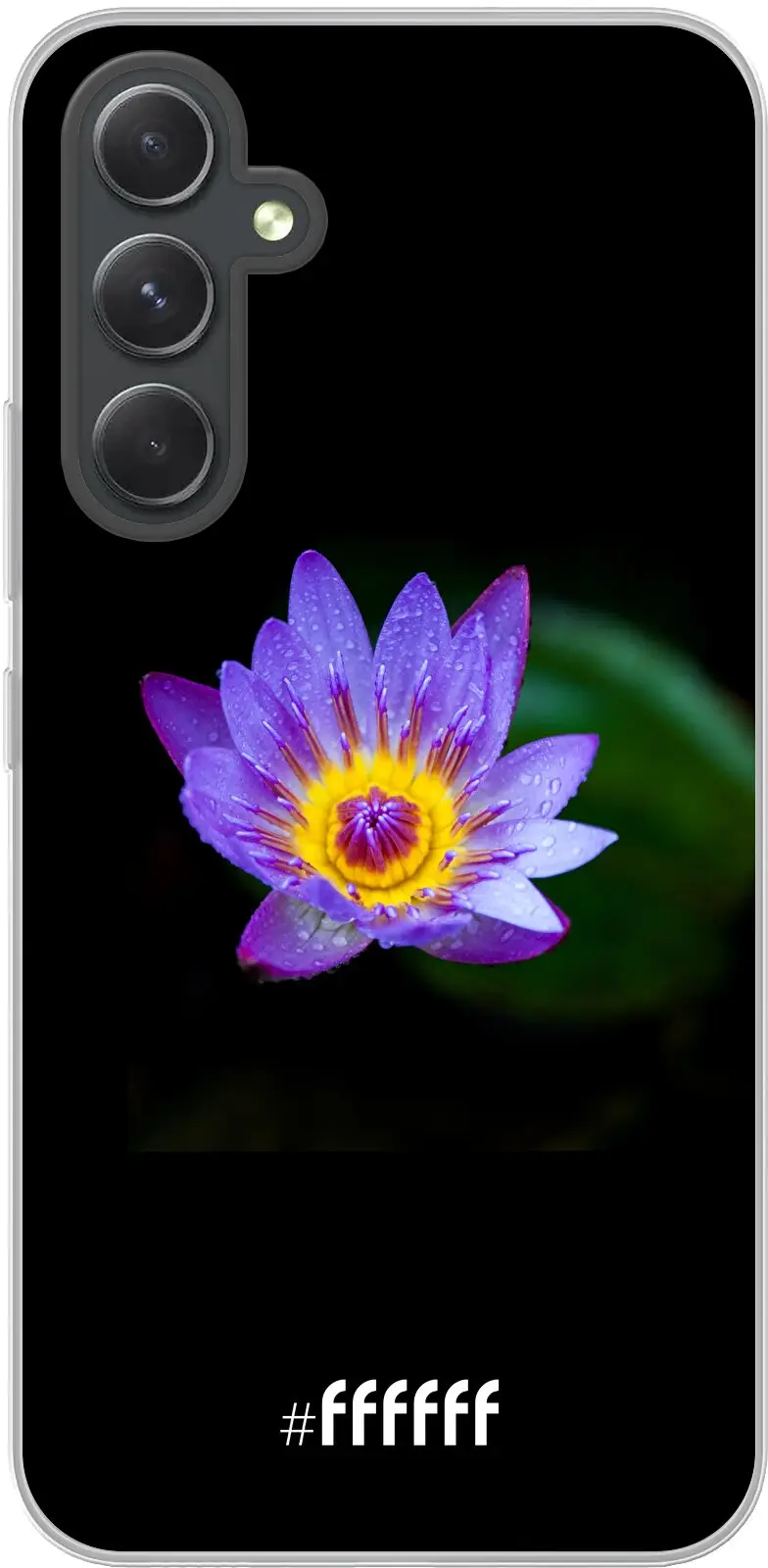 Purple Flower in the Dark Galaxy A54 5G