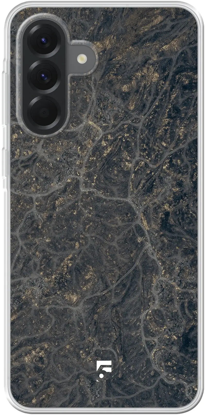Golden Glitter Marble Galaxy A56
