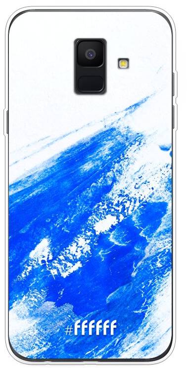 Blue Brush Stroke Galaxy A6 (2018)