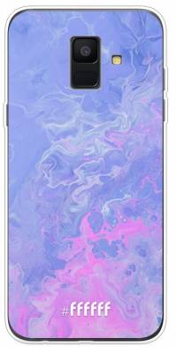 Purple and Pink Water Galaxy A6 (2018)