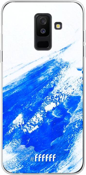 Blue Brush Stroke Galaxy A6 Plus (2018)