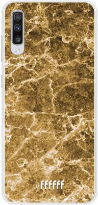 Gold Marble Galaxy A70