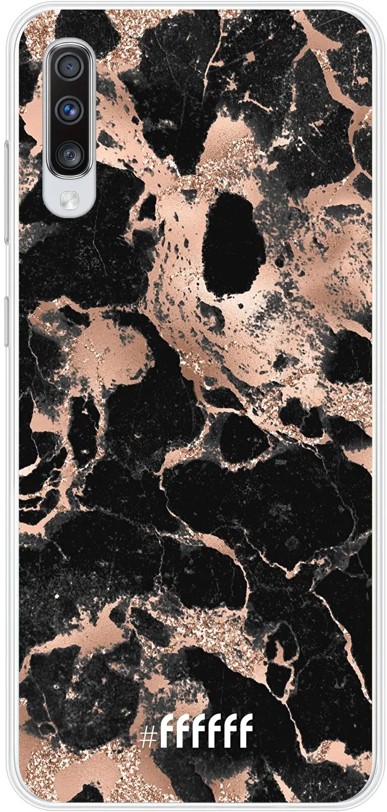 Rose Gold Marble Galaxy A70