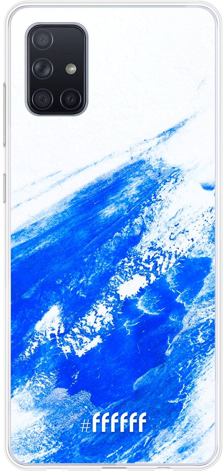 Blue Brush Stroke Galaxy A71