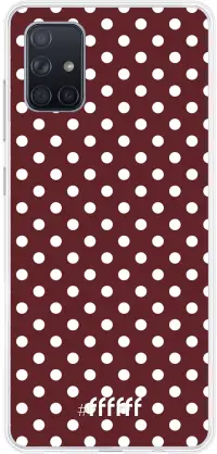 Burgundy Dots Galaxy A71