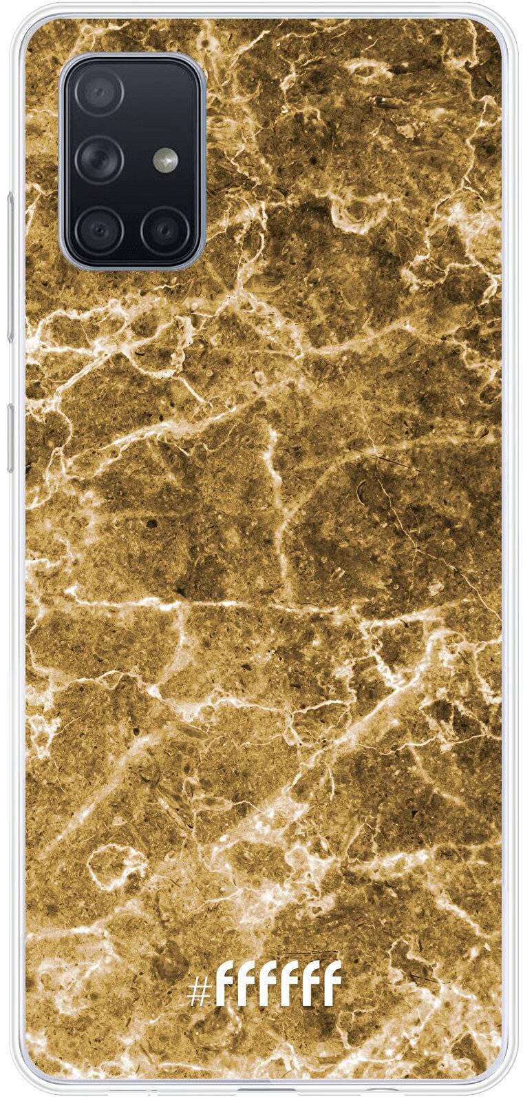 Gold Marble Galaxy A71