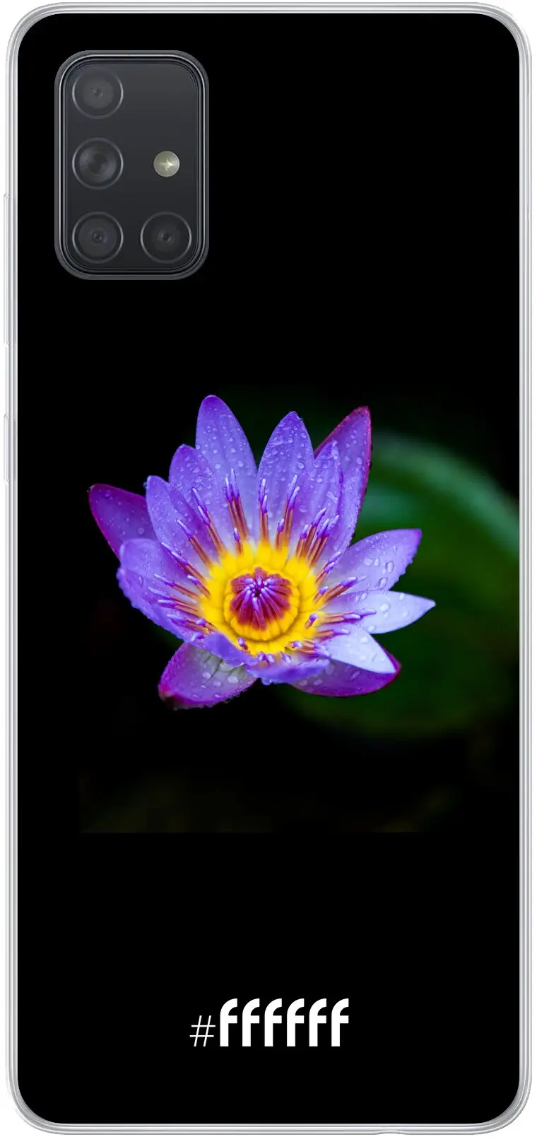 Purple Flower in the Dark Galaxy A71 5G