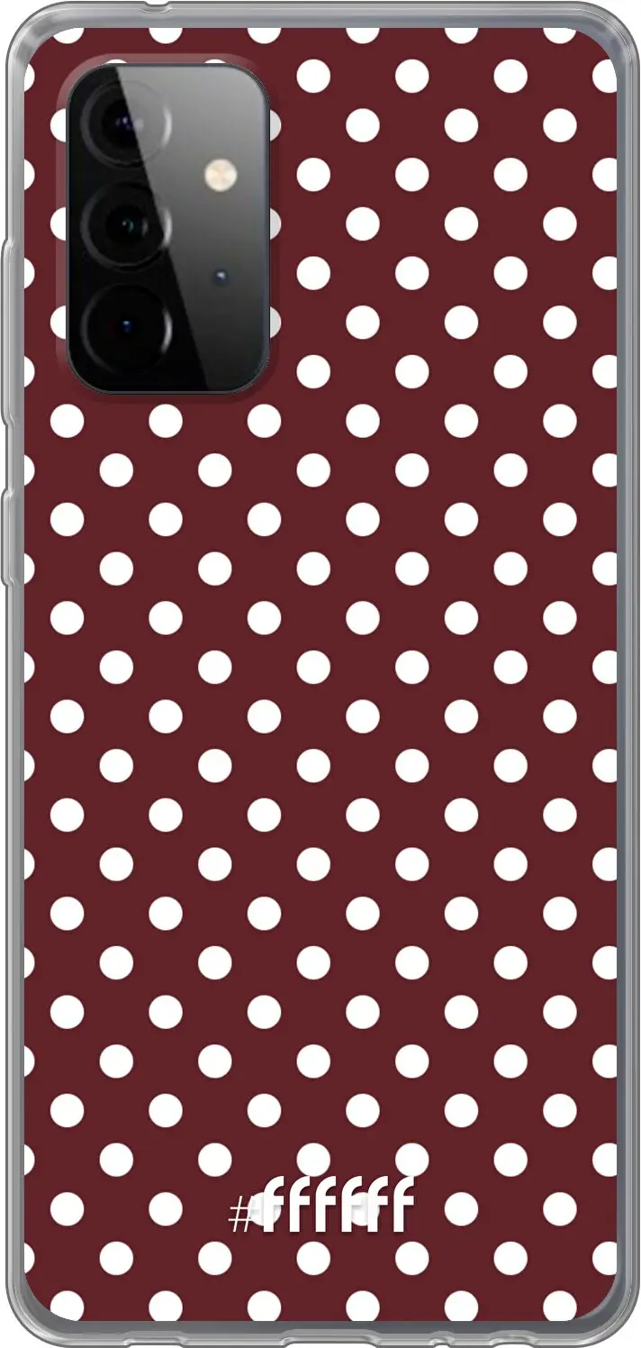 Burgundy Dots Galaxy A72