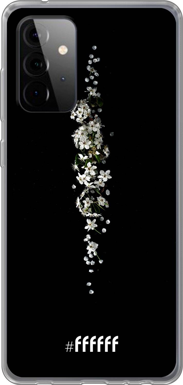 White flowers in the dark Galaxy A72