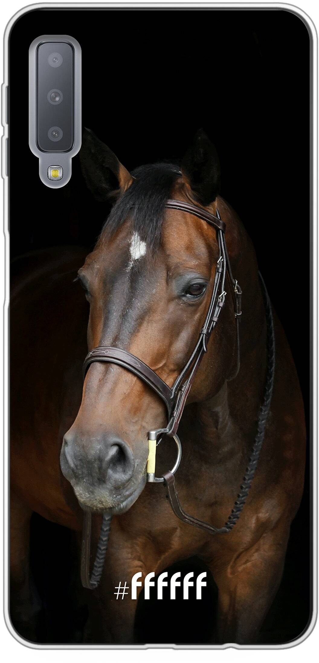 koel methodologie Weerkaatsing Horse (Samsung Galaxy A7 (2018)) #ffffff telefoonhoesje • 6F