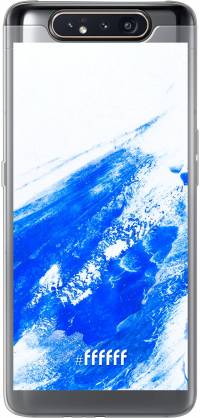 Blue Brush Stroke Galaxy A80